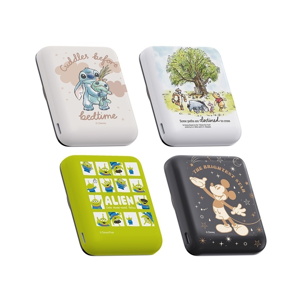 【限時購】迪士尼 正版授權 晶磁系列 磁吸無線充行動電源 5000/10000mAh 史迪奇 三眼怪 米奇 維尼-規格圖11