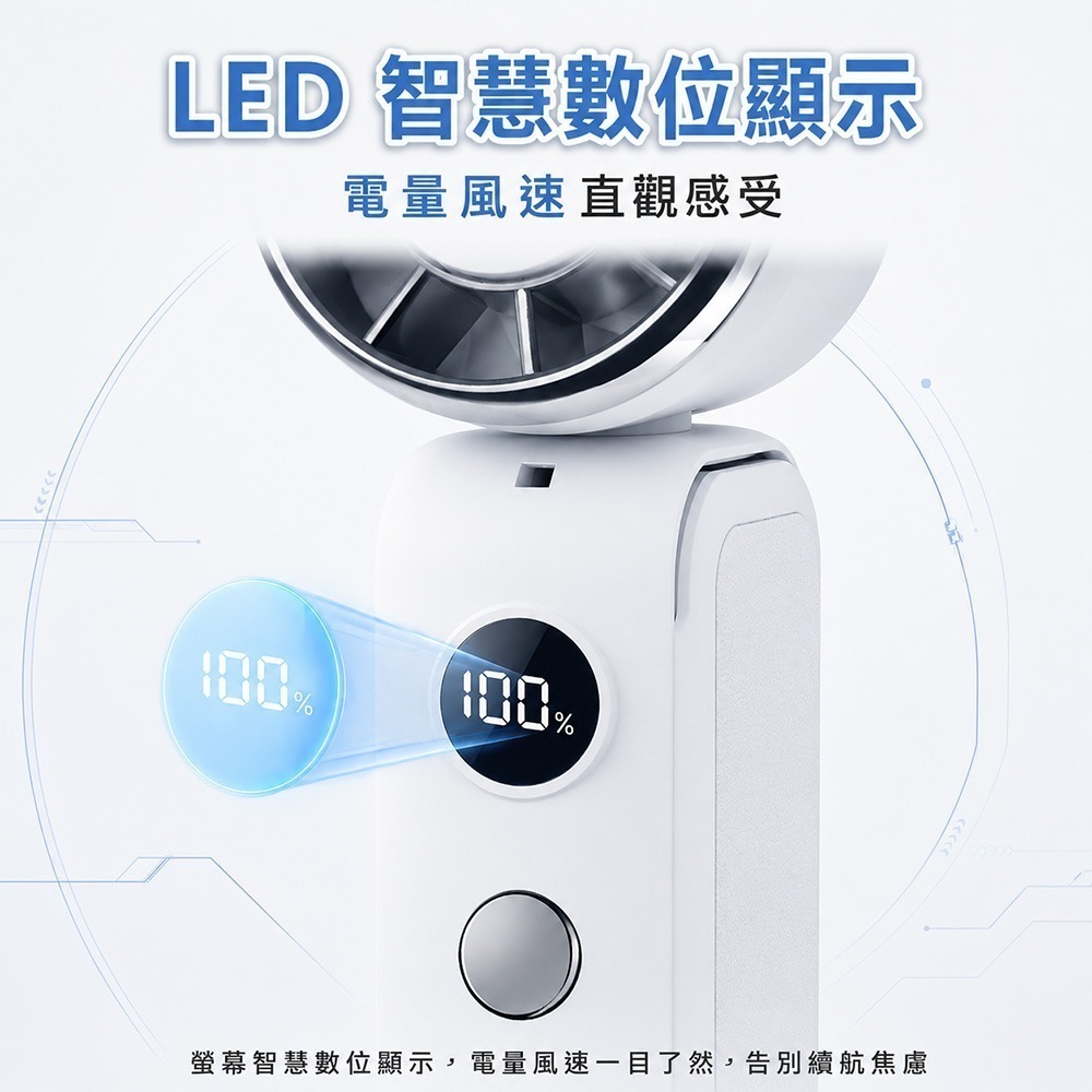 【限時購】MCK 旋轉折疊迷你冰敷可夾式手持風扇YM-001-細節圖7