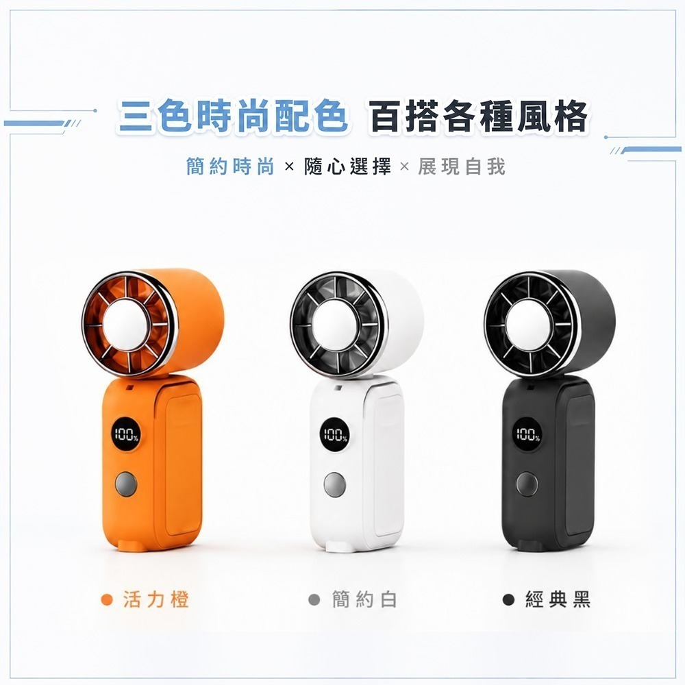 【限時購】MCK 旋轉折疊迷你冰敷可夾式手持風扇YM-001-細節圖8