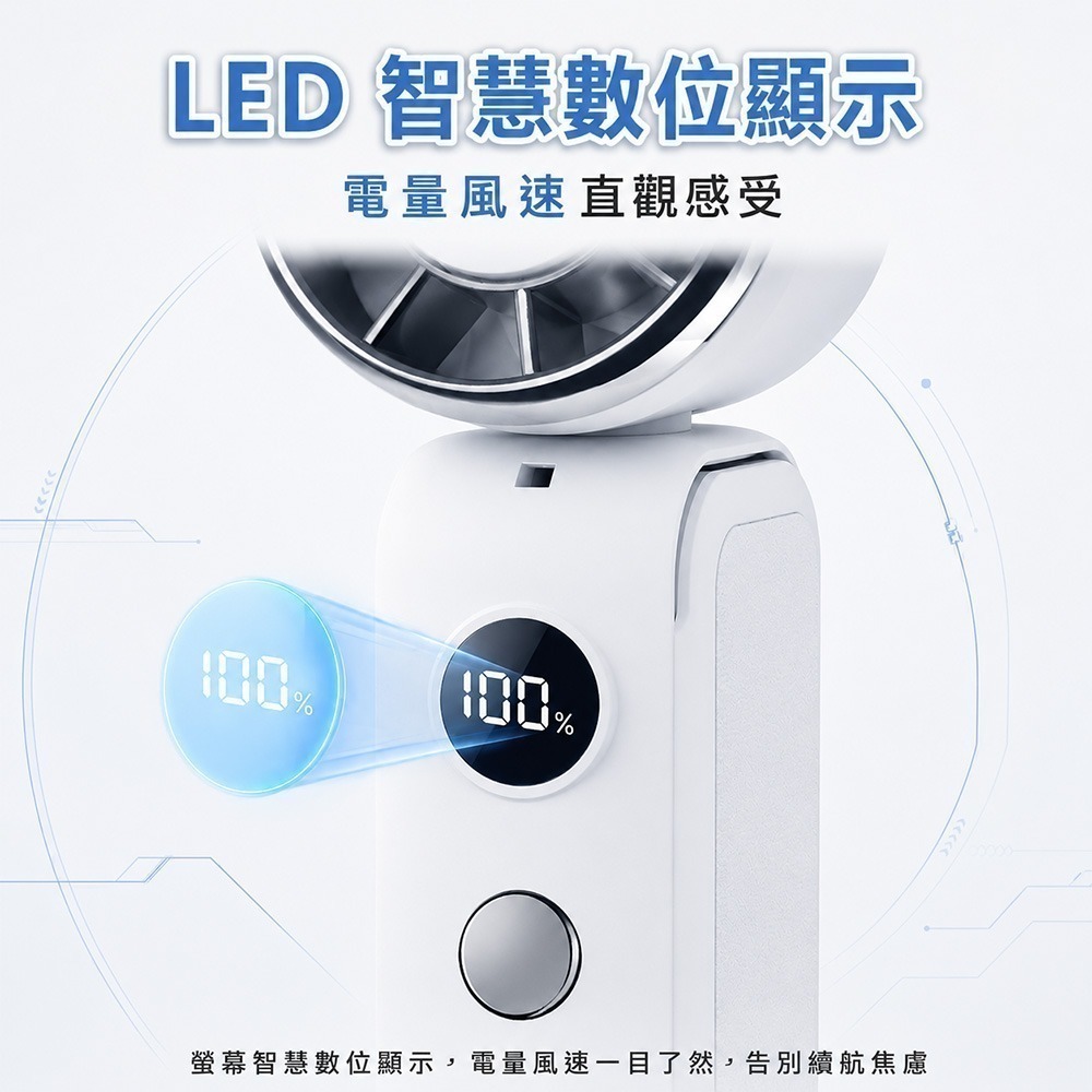 【限時購】MCK 旋轉折疊迷你冰敷可夾式手持風扇YM-001-細節圖8