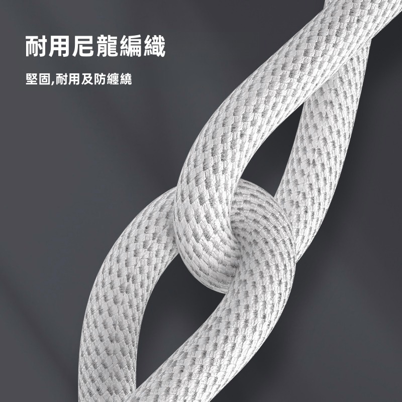 SHOWHAN 240W Type-C to Type-C 雙頭540°旋轉 E-Marker 編織快充線-細節圖9