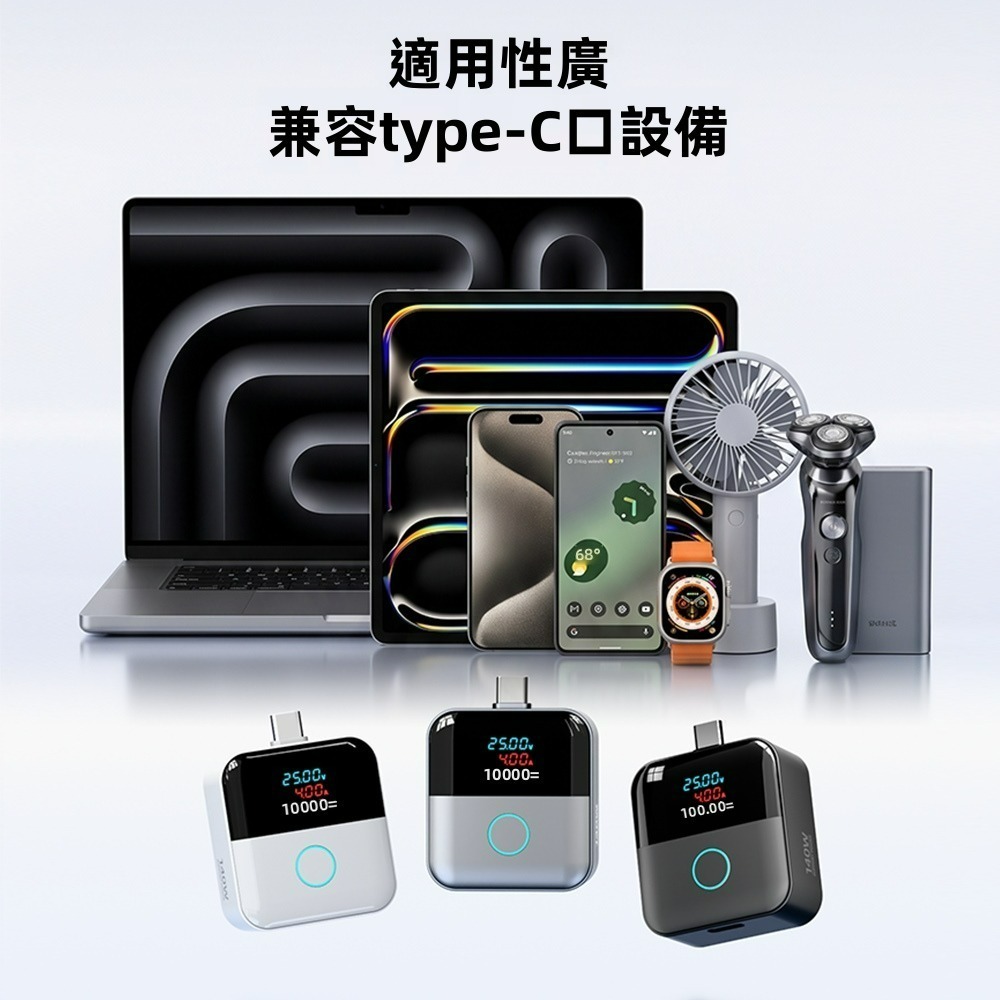 SHOWHAN 數顯 140W Al識別智能保護滿電分離器X02 銀色/白色-細節圖11