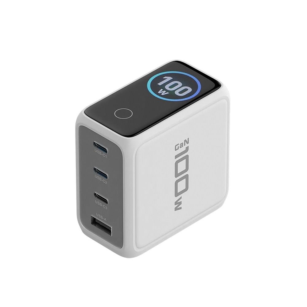 PQI 100W GaN 氮化鎵 智慧數顯四孔快速充電器-細節圖8