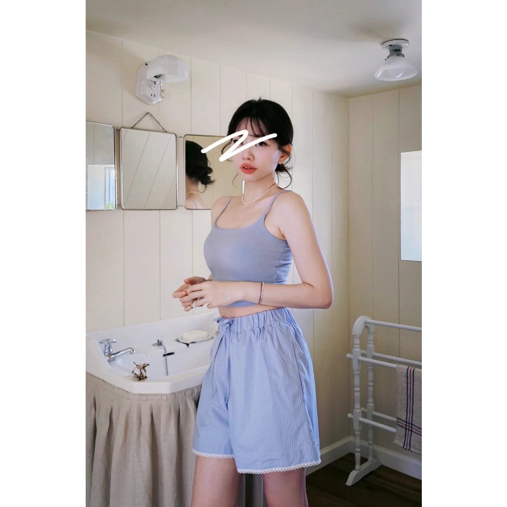 🇰🇷 素色美胸細肩帶BRATOP-規格圖8