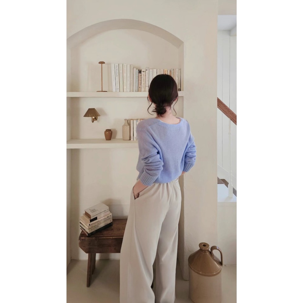 🇰🇷 微透肌毛料開襟小外套-細節圖5