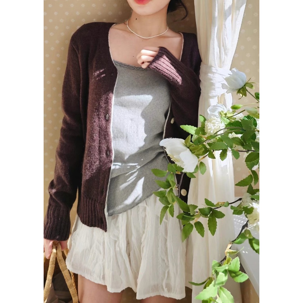 🇰🇷 微透肌毛料開襟小外套-細節圖7