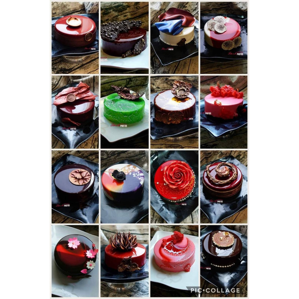 台灣現貨 WB卡樂 巧克力淋面 黑/白/紅 蛋糕裝飾 鏡面 母親節-細節圖4