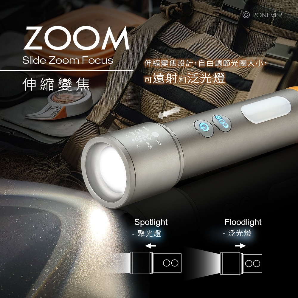 RONEVER PA-GT20-1 / 充電式多功能手電筒-細節圖8