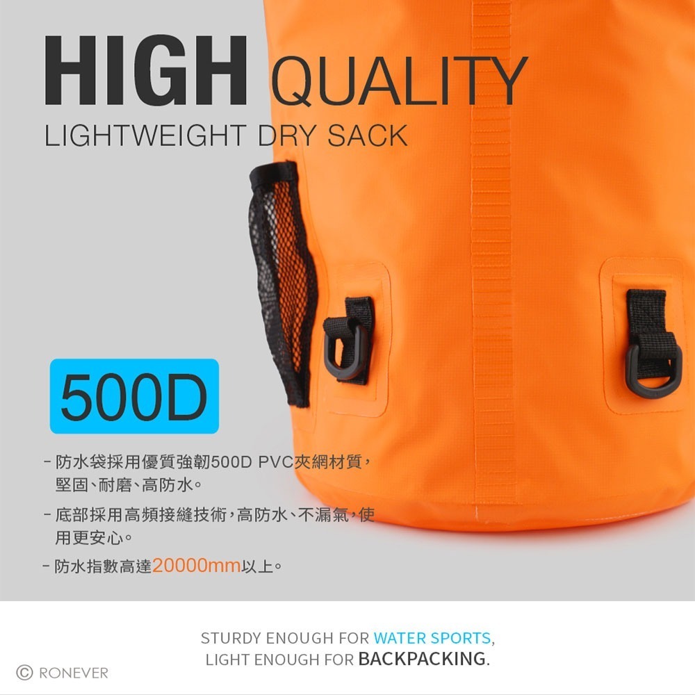RONEVER BG001 / BG002 手機3C專用 戶外雙肩防水袋-細節圖5
