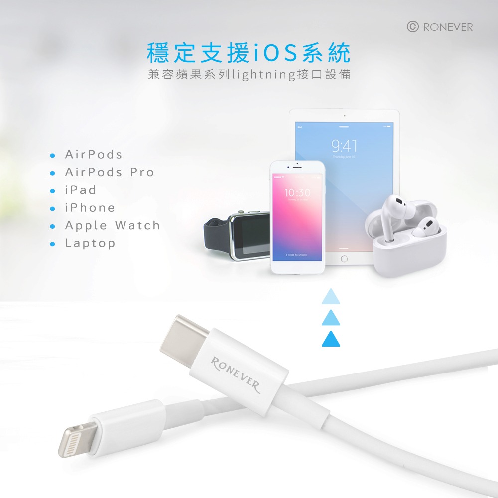 RONEVER VPC155 / TYPE-C to Lightning 充電線-細節圖4