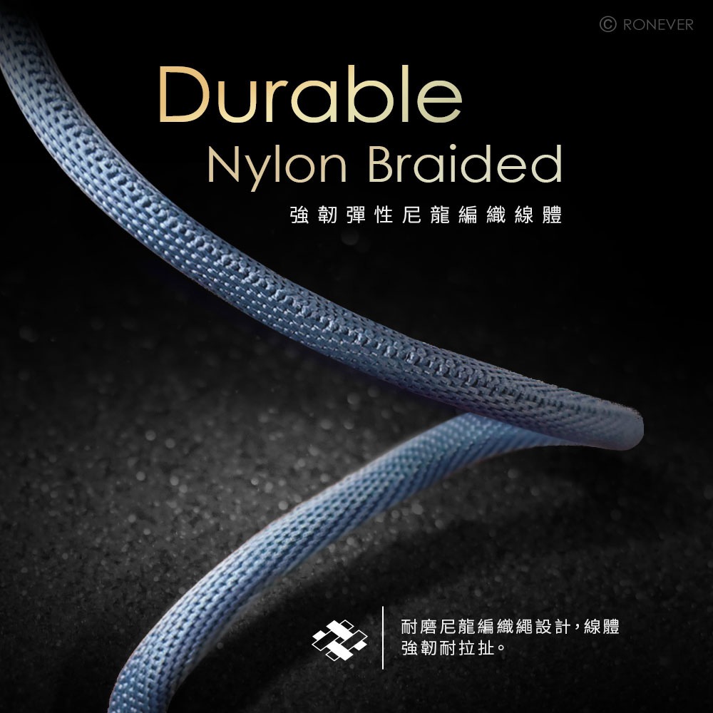 RONEVER VPC120 / 3A鋁合金充電線50CM TYPE-C-細節圖5