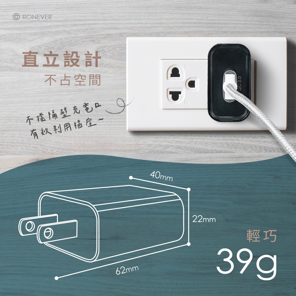 RONEVER DE043 / 18W QC3.0電源供應器-細節圖3