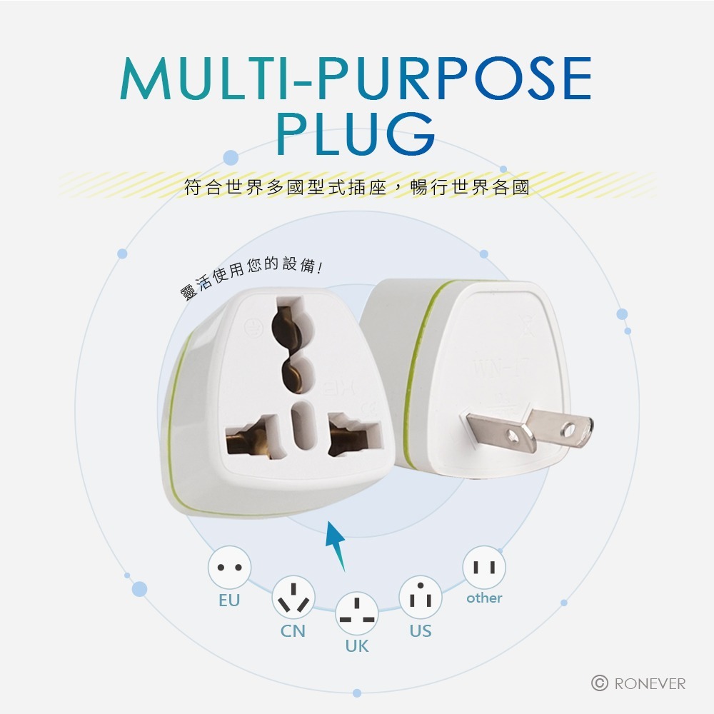 RONEVER DE048 / 旅行萬用轉接頭-細節圖5