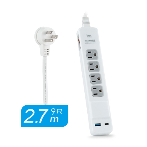 RONEVER ZPR-025-2 / USB 20W充電延長線【9尺】