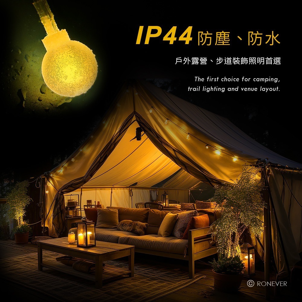 RONEVER PA008 / LED戶外造型燈串-圓球燈-細節圖4
