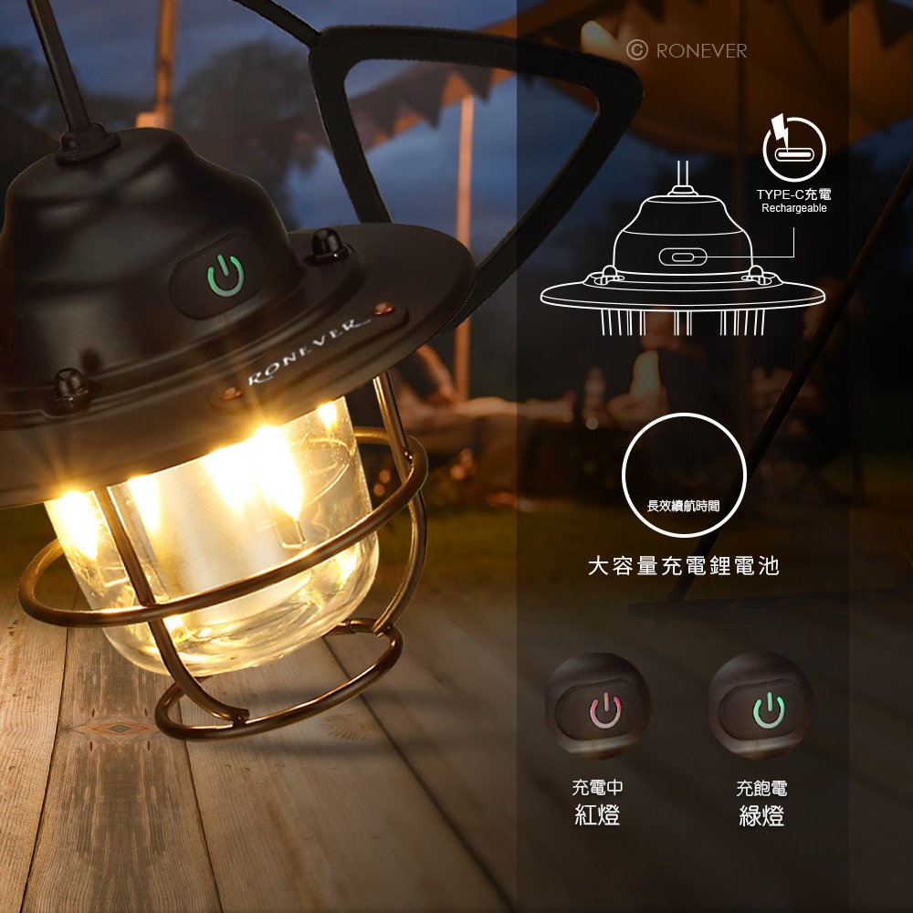 RONEVER PA004 / 充電式迷你露營燈-細節圖4