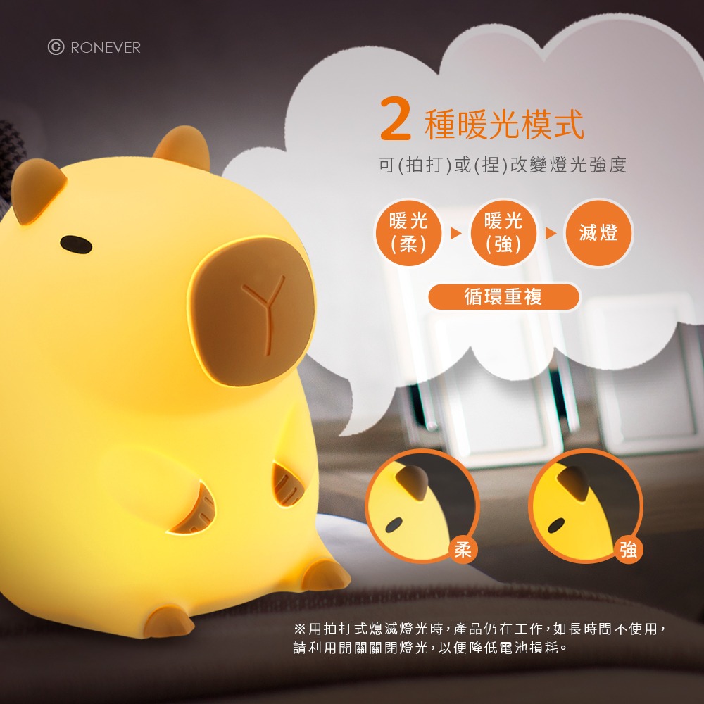 RONEVER PA015 / 小水豚拍拍燈-細節圖2