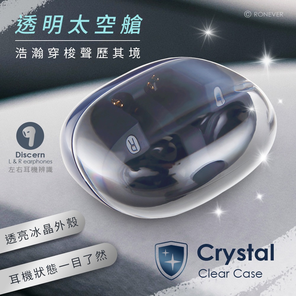 RONEVER MOE351 / 透明太空艙藍牙耳機-細節圖2
