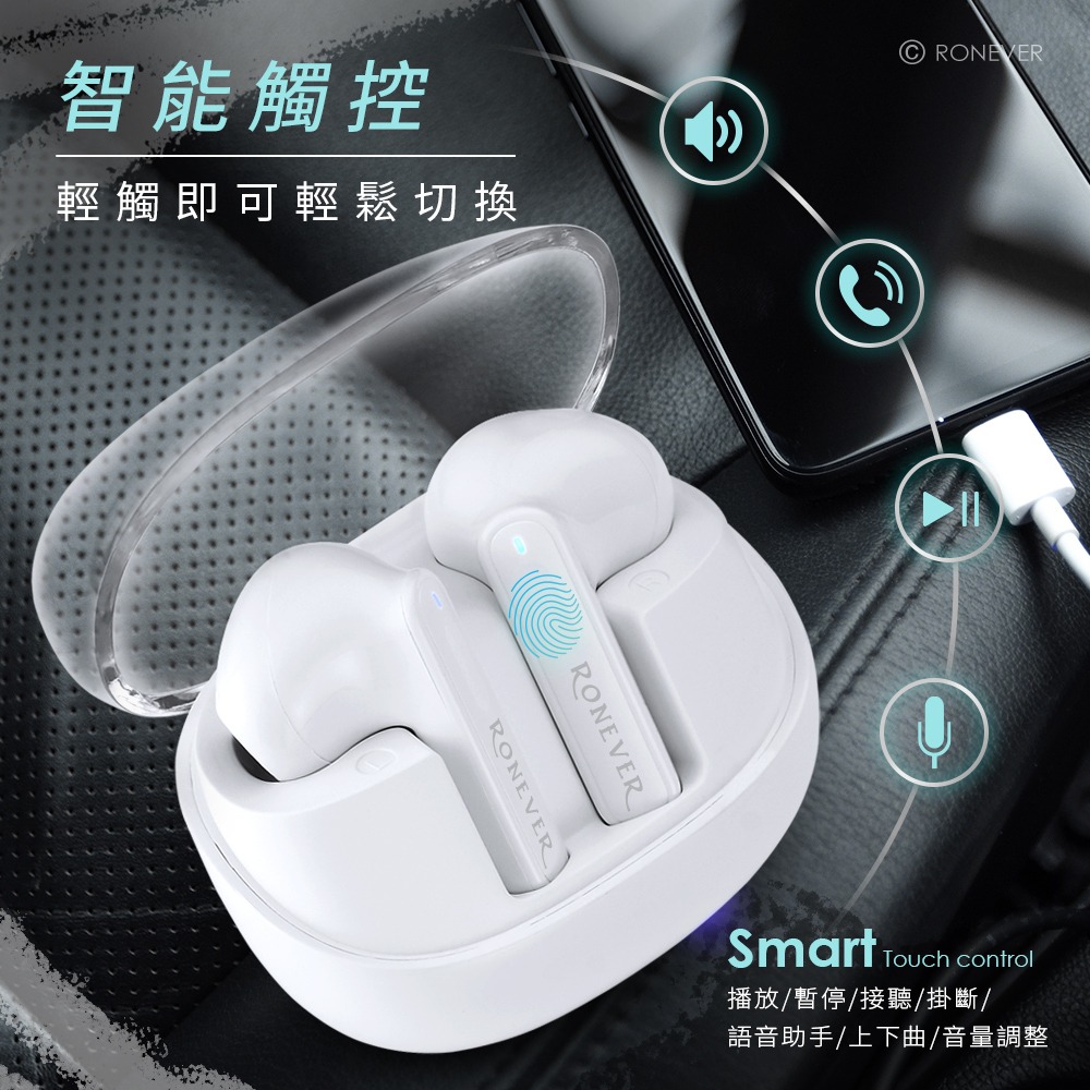 RONEVER MOE351 / 透明太空艙藍牙耳機-細節圖4