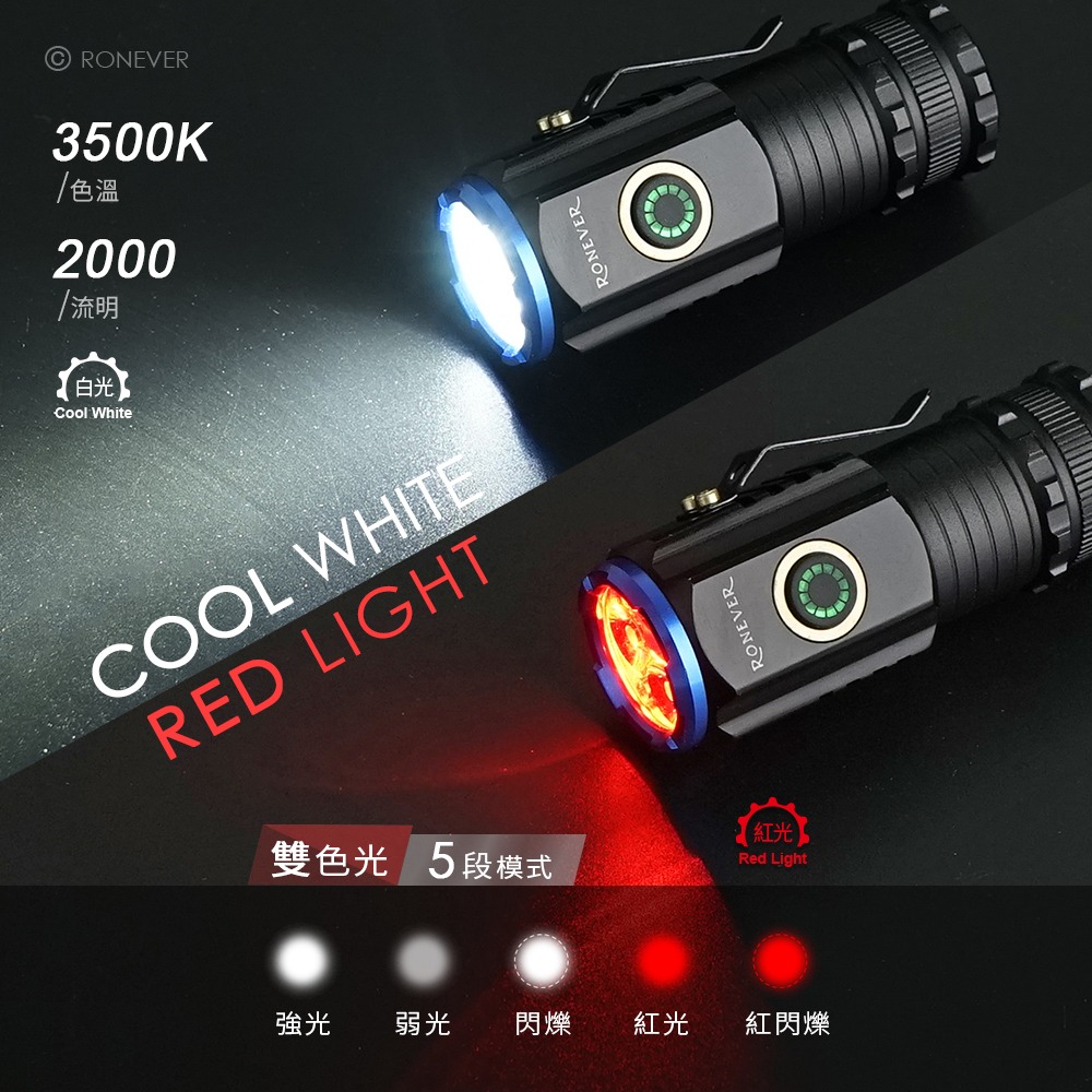 RONEVER PA-XHP35-1 / XHP35-1迷你充電式手電筒-細節圖7