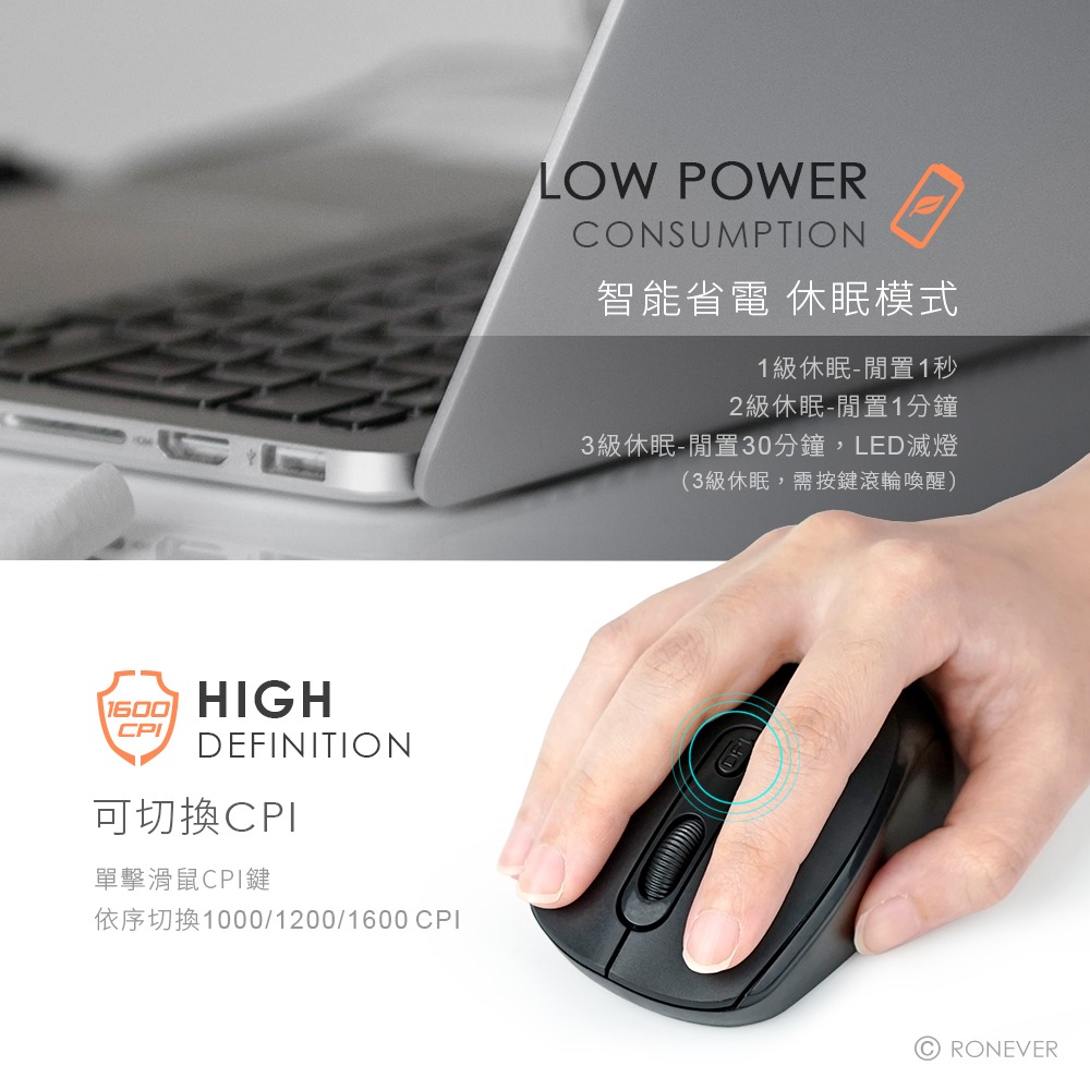 RONEVER SYS169 / 2.4G無線光學滑鼠-細節圖4