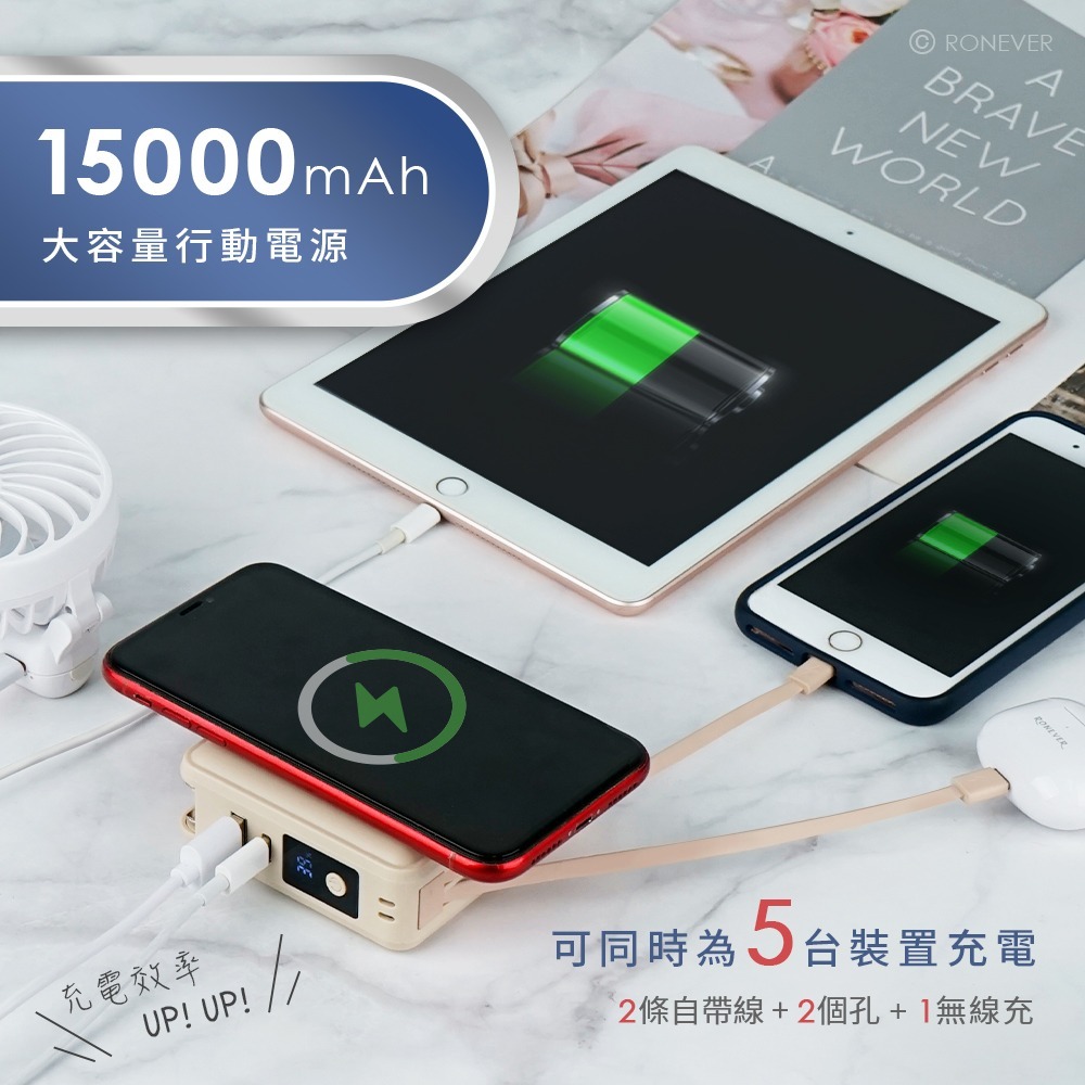 RONEVER D02 / 全能旅充行動電源-15000mAh-細節圖5