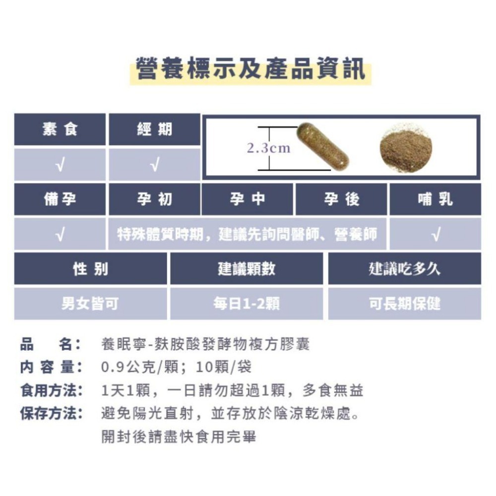 ★養研萃方★養眠寧 30顆 南非醉茄 GABA 放鬆好眠 素食膠囊 現貨︱繁華中西藥局︱-細節圖3