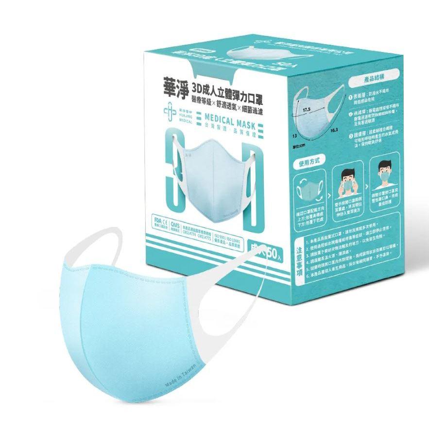★華淨★成人 立體口罩 3D口罩 醫療口罩 醫用口罩 台灣製造︱繁華中西藥局︱-細節圖7