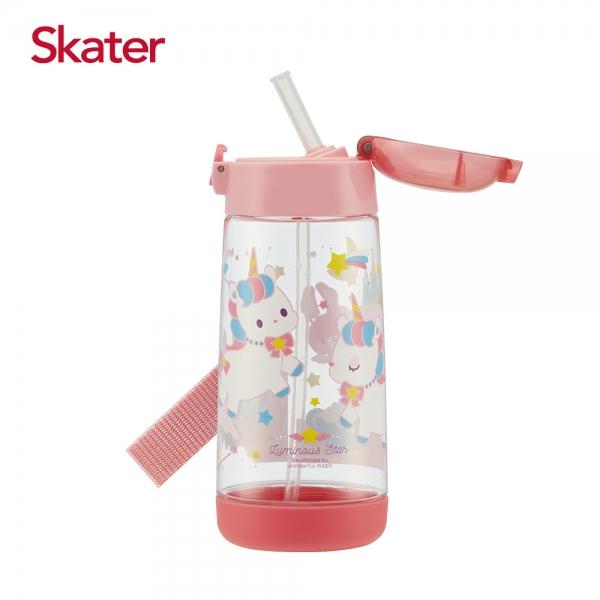 日本 Skater PET 透明吸管水壺 480ml 兒童水壺 彈跳吸管 附背帶 附發票 公司貨-細節圖7