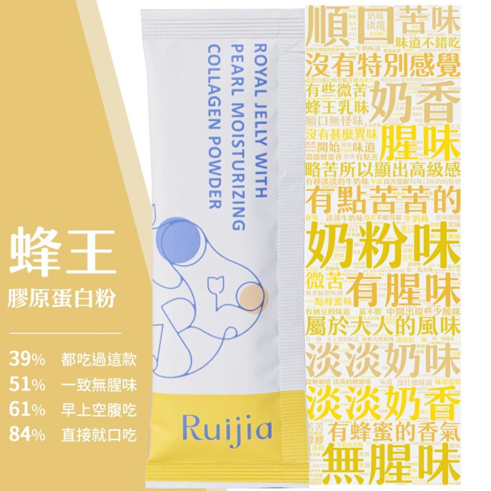 ★露奇亞Ruijia★ 蜂王胜肽膠原蛋白粉 65包/袋 高濃度純淨蜂王乳 胜肽級小分子好吸收 孕哺乳可食︱繁華中西藥局︱-細節圖2