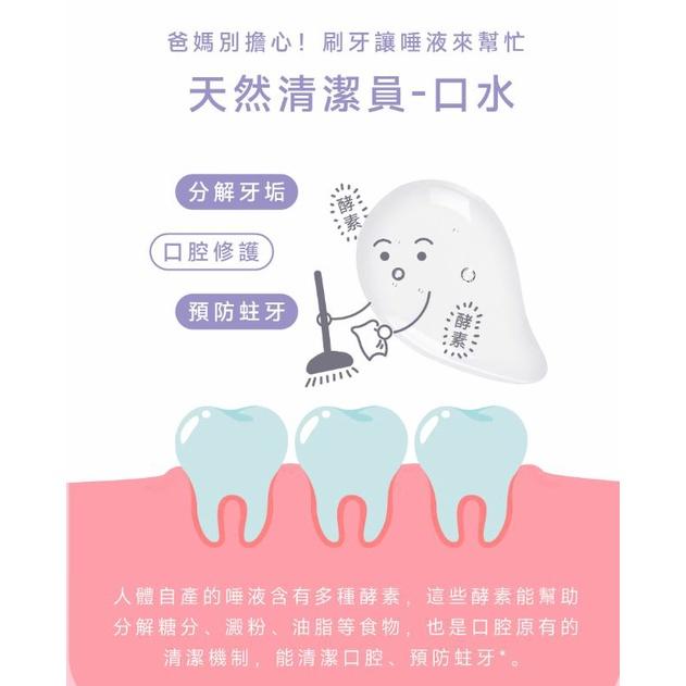 因特力淨 兒童牙膏 酵素牙膏 40g 可吞嚥 免漱口 不含氟 無氟牙膏 嬰兒牙膏 寶寶牙膏-細節圖7