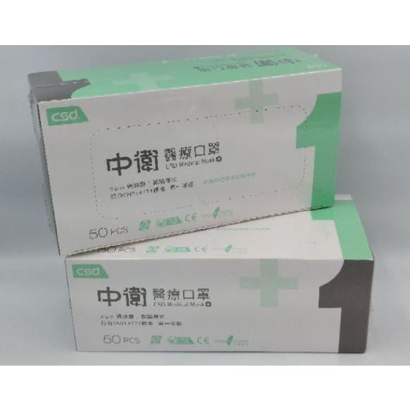 中衛口罩 CSD 醫療口罩 成人一級/薄款 (藍/綠/粉) 醫用口罩-細節圖6