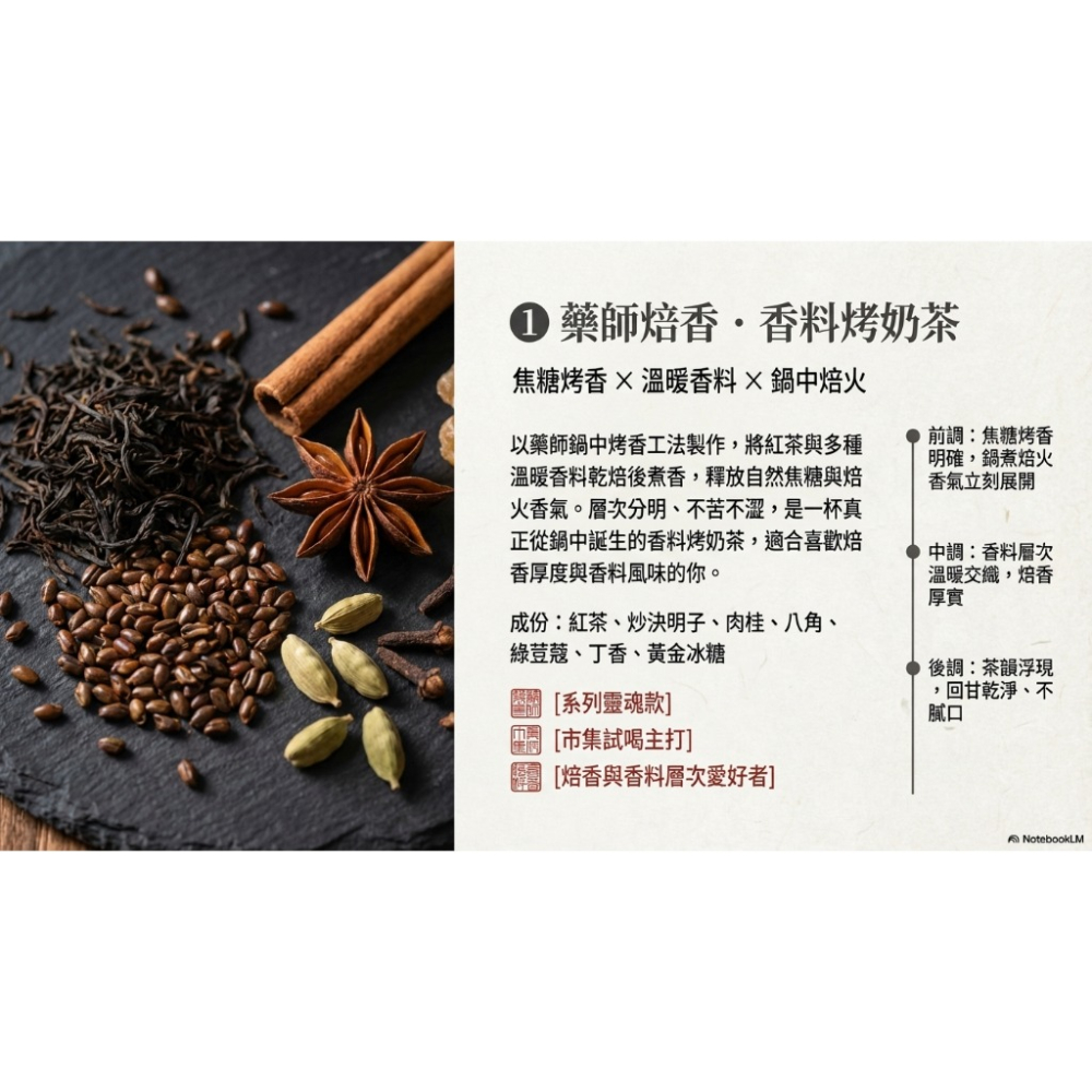 藥師焙香 香料烤奶茶 漢方烤奶茶 鍋煮烤奶茶 交換禮物 露營必備 節日氣氛｜繁花茶館｜繁華中西藥局｜-細節圖3