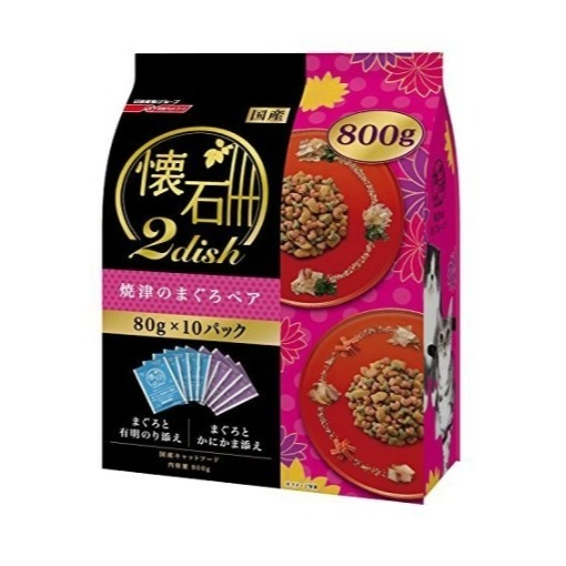 日清懷石2dish綜合貓糧-三口味任選 800g (80g*10入)-規格圖1