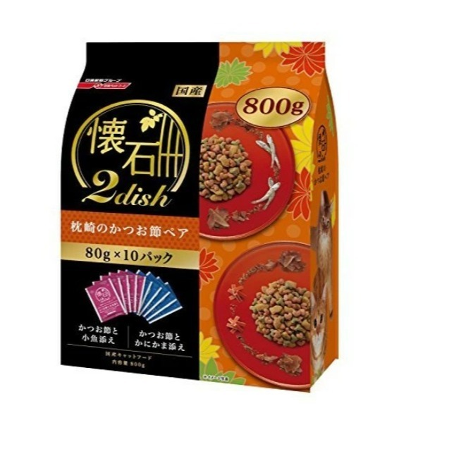 日清懷石2dish綜合貓糧-三口味任選 800g (80g*10入)-規格圖1