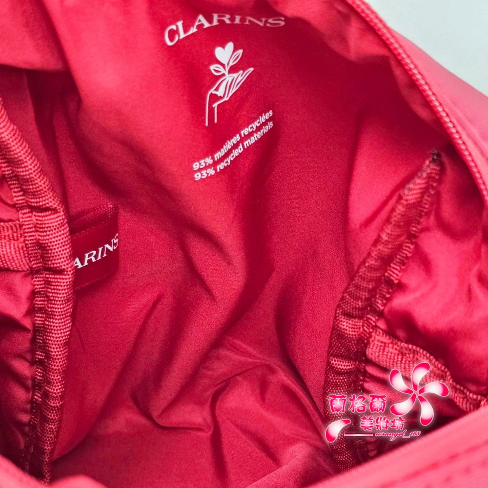 《蘭格爾美妝》全新CLARINS 克蘭詩 彈潤植萃純淨美唇組_豔紅櫻桃(美唇油1.4ML+卸妝水10ML+櫻桃紅化妝包)-細節圖6