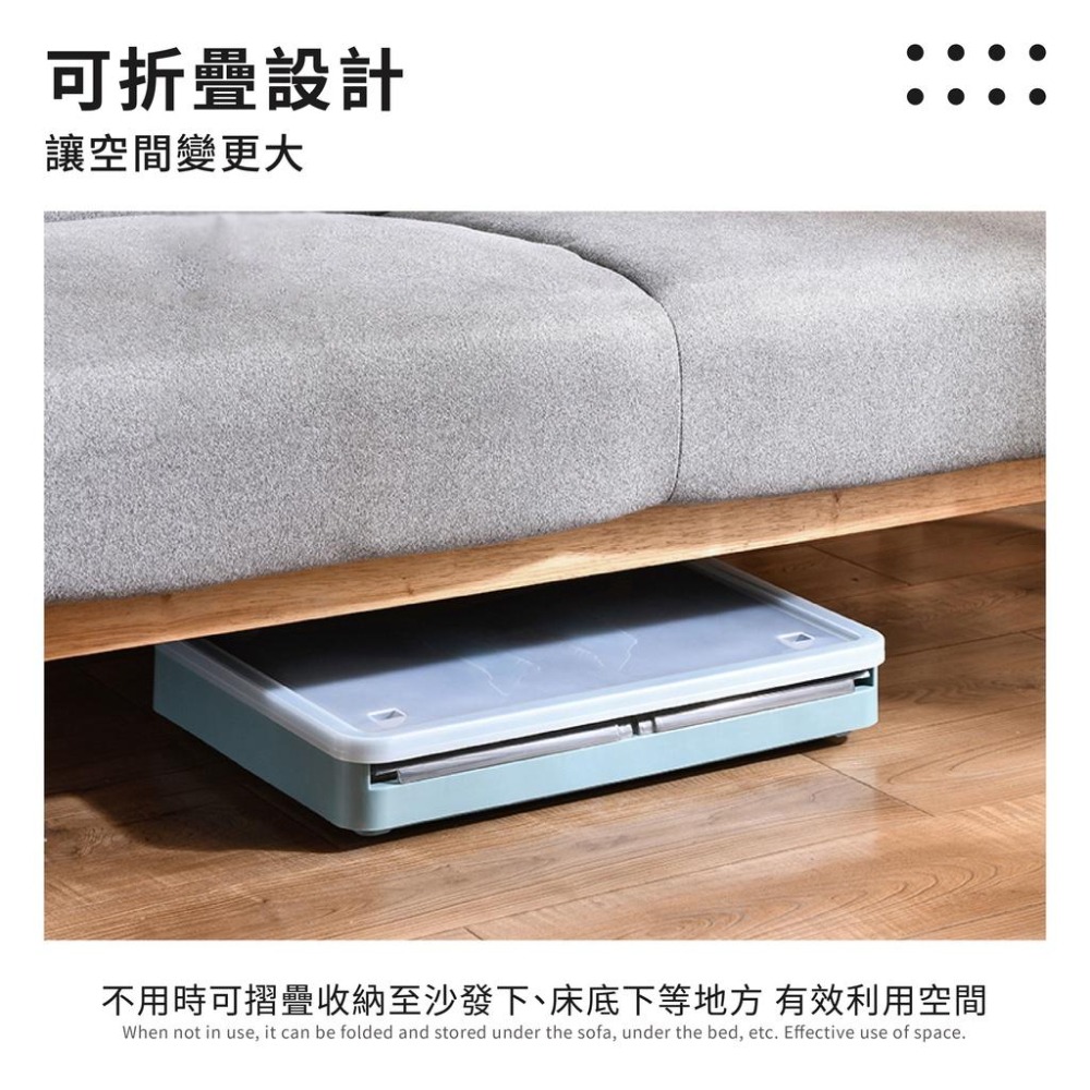 雙開門摺疊收納箱【巨無霸款、100L】🔥我最便宜🔥帶輪雙開門收納箱 雙開口置物箱 帶輪可疊收納箱 收納箱【sc0032】-細節圖7