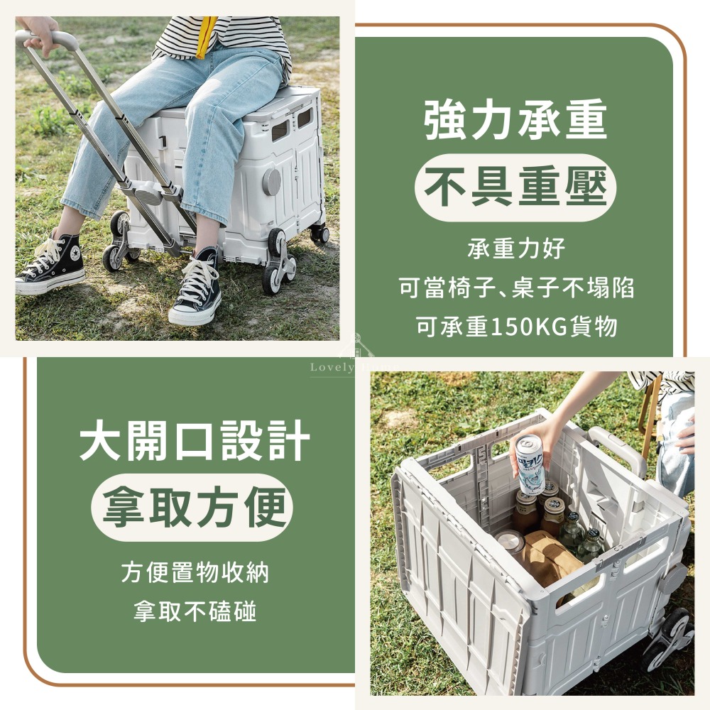 摺疊購物車升級款🔥我最便宜🔥購物車 折疊推車 購物推車 手推車 手拉車 菜籃車 工具車 露營推車【sc4391】-細節圖4