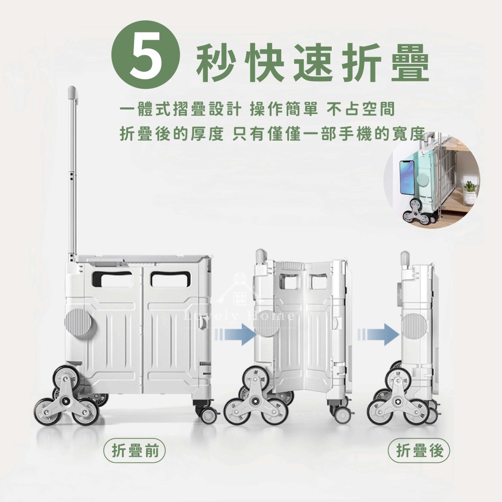 摺疊購物車升級款🔥我最便宜🔥購物車 折疊推車 購物推車 手推車 手拉車 菜籃車 工具車 露營推車【sc4391】-細節圖6