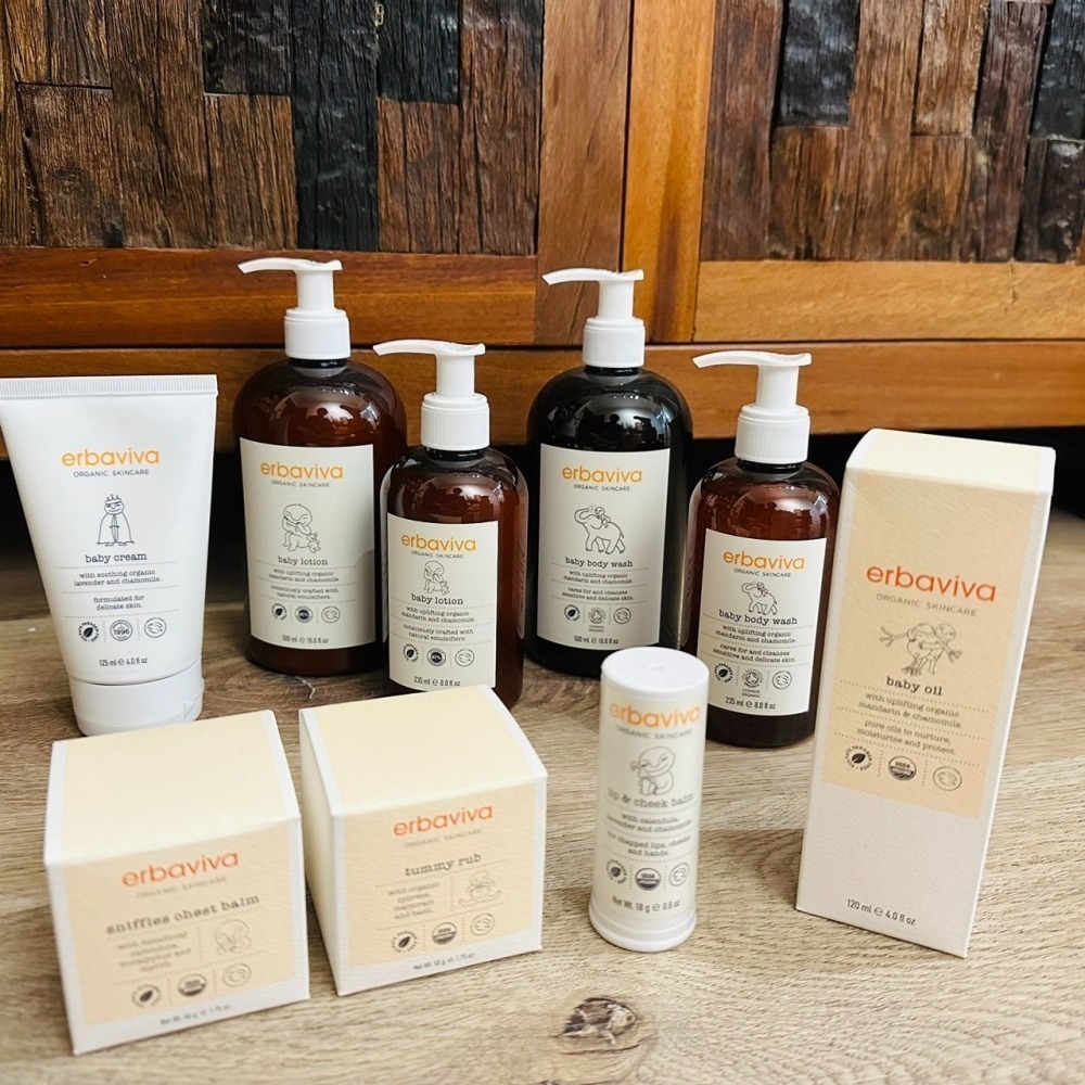 現貨【erbaviva】台灣專櫃正貨 專為母嬰設計的護膚產品 沐浴露 保濕乳 保濕霜 潤唇頰膏  肚肚膏 呼吸舒緩膏-細節圖3