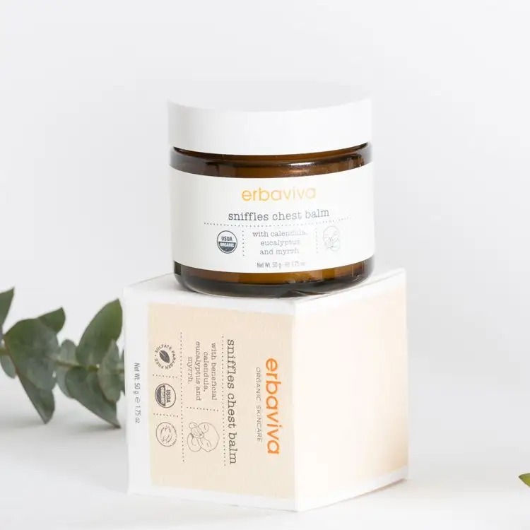 現貨【erbaviva】台灣專櫃正貨 專為母嬰設計的護膚產品 美國USDA寶寶呼吸舒緩膏 50g-細節圖5