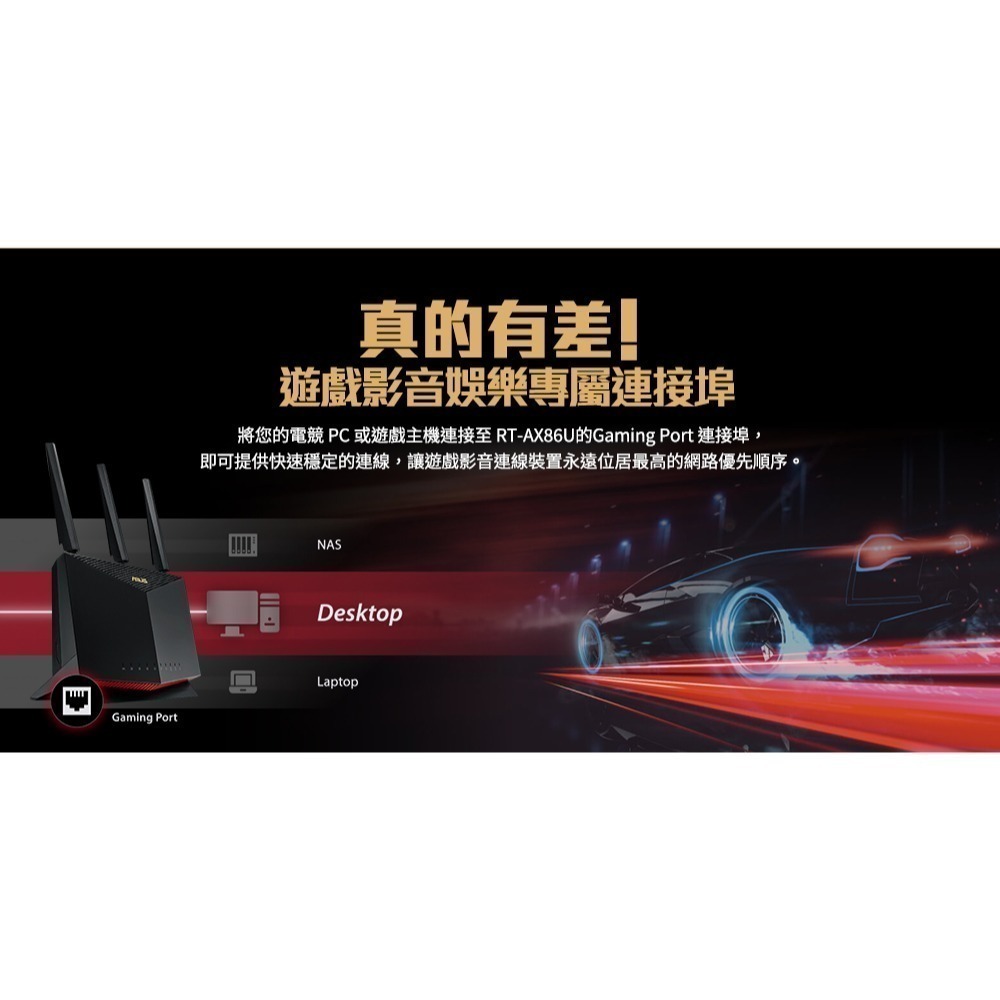 (原廠三年保) 華碩 ASUS RT-AX86U WIFI6 無線寬頻電競路由器 有線 2.5 Gbps-細節圖8