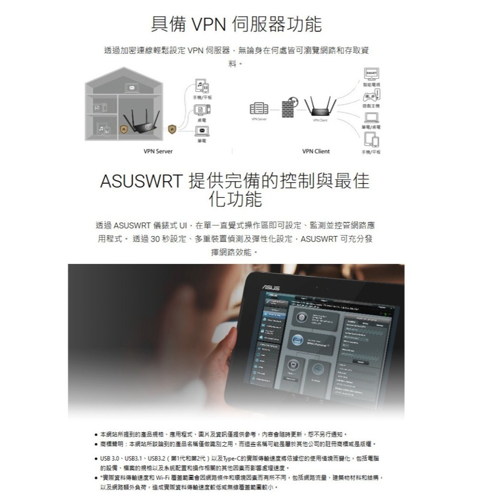 (原廠三年保) 華碩 ASUS RT-AC1500G PLUS WIFI5 雙頻無線分享器-細節圖7