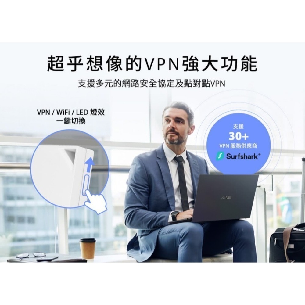 (原廠三年保) 華碩 ASUS RT-AX57 GO WiFi6 可攜式迷你路由器-細節圖3