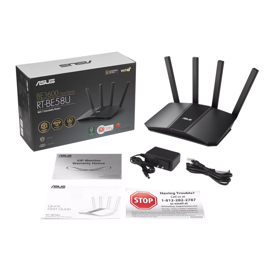 (原廠三年保) 華碩 ASUS RT-BE58U BE3600 雙頻 WiFi 7 無線路由器 AiMesh-細節圖10