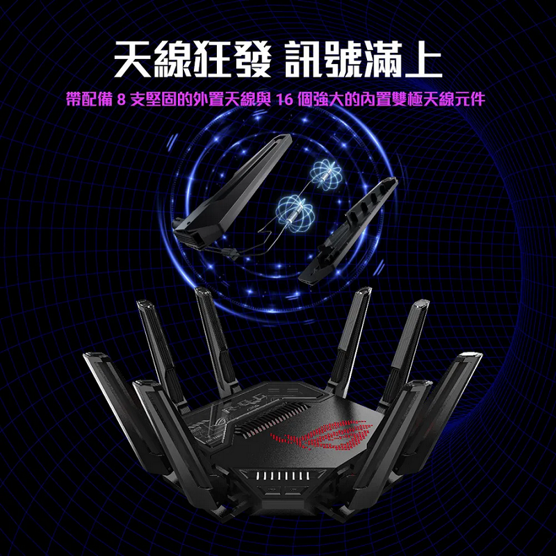 (原廠三年保) 華碩 ASUS ROG Rapture GT-BE25000 四頻 WiFi 7 無線路由器-細節圖7
