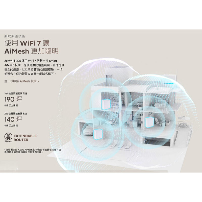 (華碩三年保) ASUS ZENWIFI BD5 BE5000 單入 WiFi 7 雙頻 2.5G埠 4天線 無線路由器-細節圖5