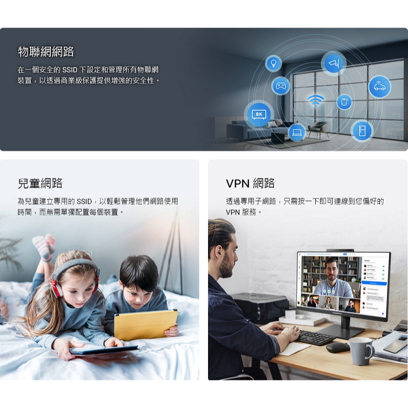 (華碩三年保) ASUS RT-BE82U BE6500 雙頻 WiFi 7 無線路由器 雙頻 4天線 2.5Gbe*4-細節圖9