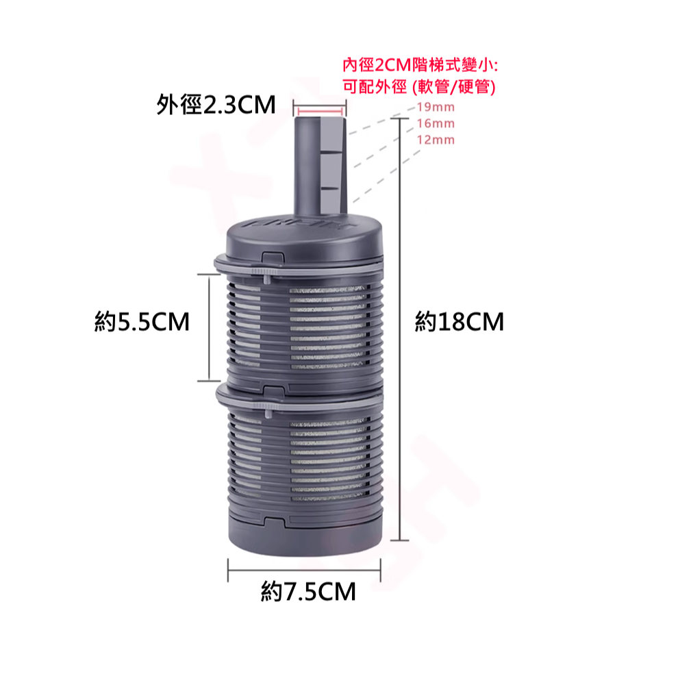 E4004320 德國 EHEIM 伊罕 前置過濾器(缸內型) 小前置過濾筒 進水口防止吸入-細節圖4