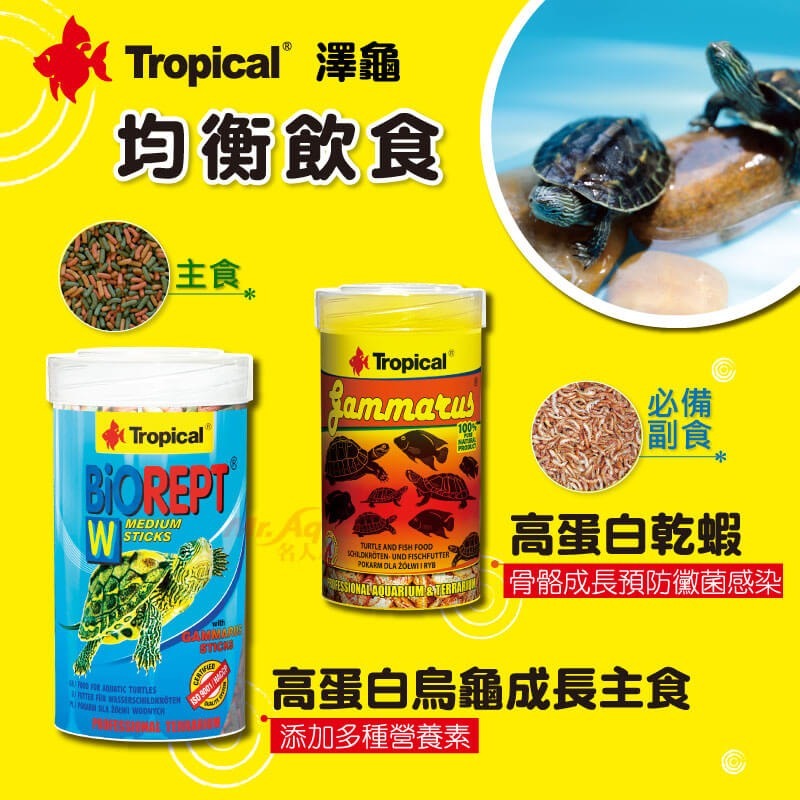 U-T10326 波蘭Tropical 德比克 營養 高蛋白 乾蝦 飼料 兩棲 烏龜全蝦飼料1000ml-細節圖2